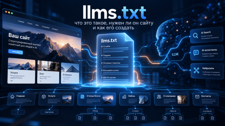 llms.txt для сайта: карта важных страниц для нейросетей, AI-поиска и AIO-оптимизации