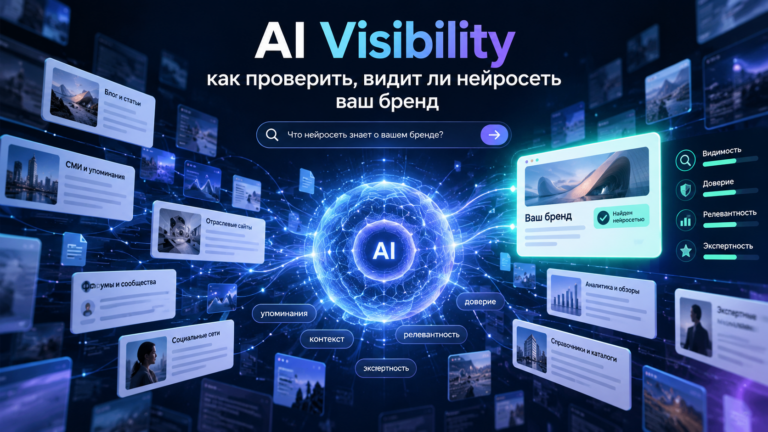 AI Visibility: проверка видимости бренда в ChatGPT, нейросетях и AI-поиске